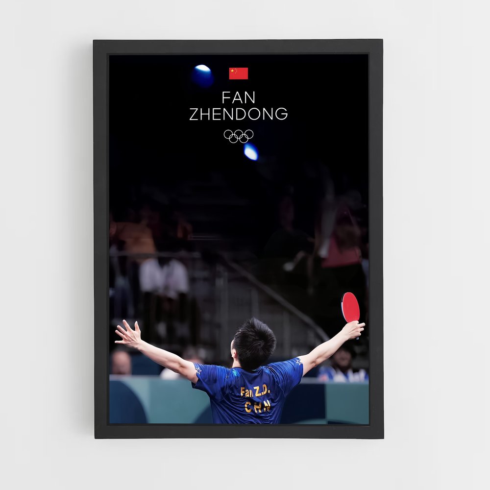 Poster Ping Pong Master – affiche Tennis de table (vue 2)
